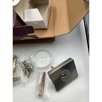 HDC Bleecker Satin Nickel Door Handleset with Ridgeway Interior Knob - Long Island Liquidation