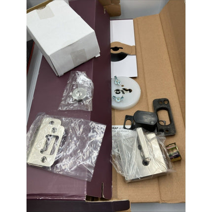HDC Bleecker Satin Nickel Door Handleset with Ridgeway Interior Knob - Long Island Liquidation