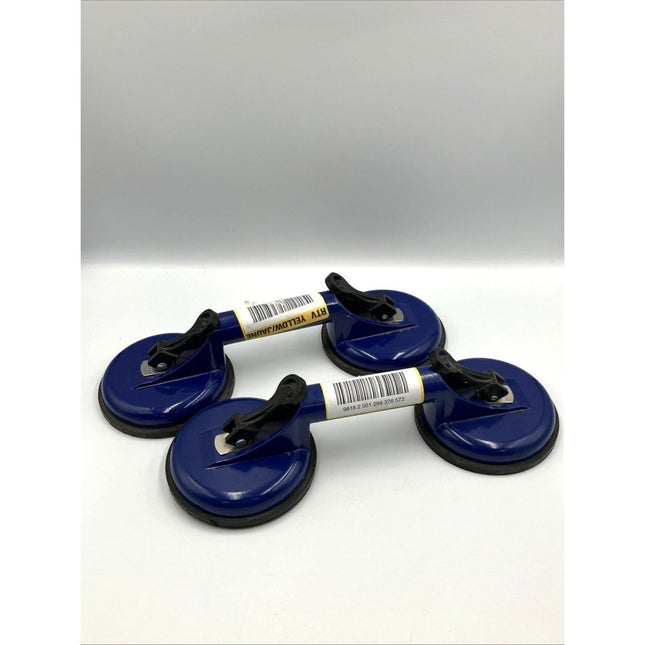 Heavy Duty Double Suction Cup Aluminum Blue 88lb 1001 517 316 PAIR - Long Island Liquidation