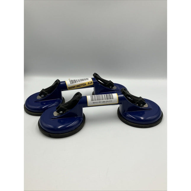 Heavy Duty Double Suction Cup Aluminum Blue 88lb 1001 517 316 PAIR - Long Island Liquidation