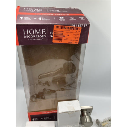 Home Decorators Bleecker Satin Nickel Door Handleset with Ridgeway Interior Knob - Long Island Liquidation