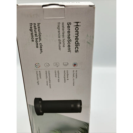 Homedics SereneScent Mini Fabric Rechargeable Waterless Diffuser, Charcoal - Long Island Liquidation