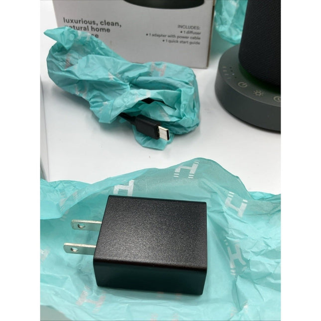 Homedics SereneScent Mini Fabric Rechargeable Waterless Diffuser, Charcoal - Long Island Liquidation