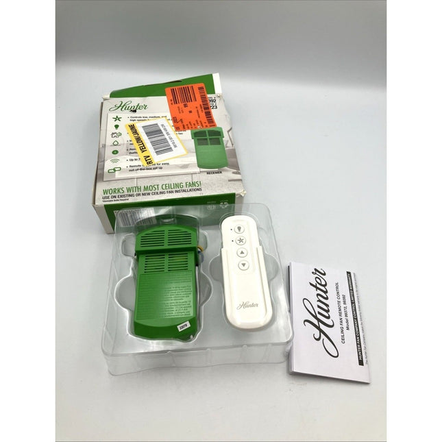 Hunter Universal 3 Speed Damp Rated Ceiling Fan Handheld Remote Control White - Long Island Liquidation