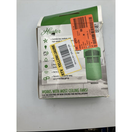Hunter Universal 3 Speed Damp Rated Ceiling Fan Handheld Remote Control White - Long Island Liquidation