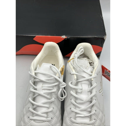 IDA Classica Womens Leather Soccer Cleats Size 7 White Futbol Multi Ground - Long Island Liquidation