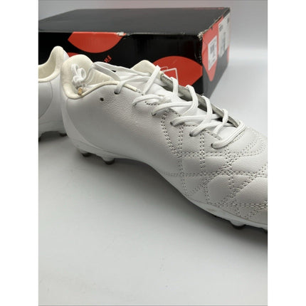 IDA Classica Womens Leather Soccer Cleats Size 7 White Futbol Multi Ground - Long Island Liquidation