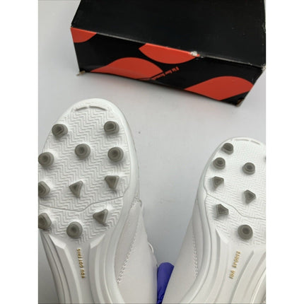 IDA Classica Womens Leather Soccer Cleats Size 7 White Futbol Multi Ground - Long Island Liquidation