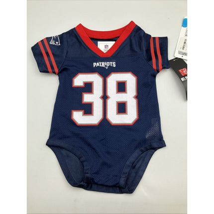 Infant NFL Jersey Creeper Romper New England Patriots R. Stevenson NWT 3M - 6M - Long Island Liquidation