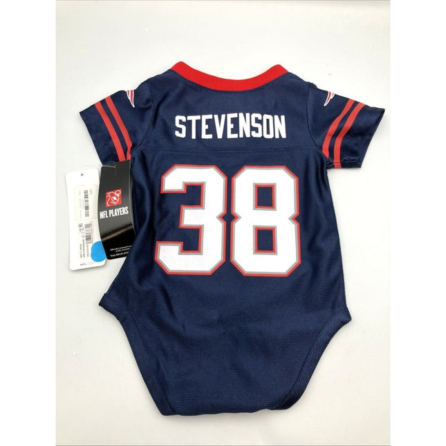 Infant NFL Jersey Creeper Romper New England Patriots R. Stevenson NWT 3M - 6M - Long Island Liquidation