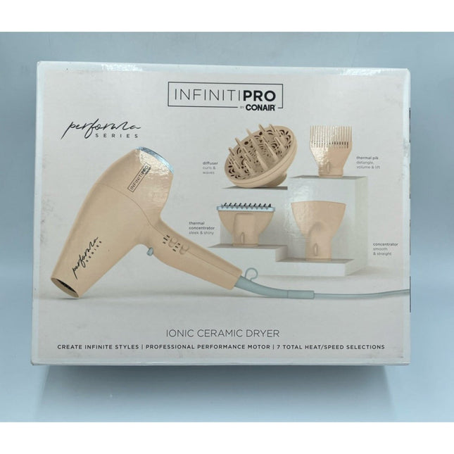 INFINITI PRO CONAIR Ionic Ceramic Hair Dryer - Pink - Open Box - Long Island Liquidation