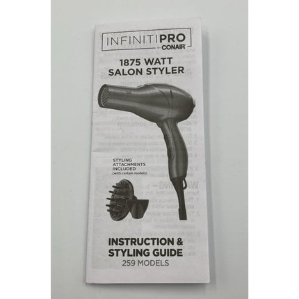 INFINITI PRO CONAIR Orange Quick Styling Salon Hair Dryer - AC Motor, 1875 Watts - Long Island Liquidation