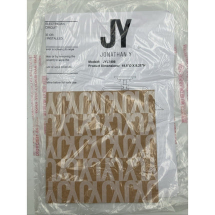 JONATHAN Y Semi - Flush Mount Ceiling 3 - Light 18.5" Metal Cone Oil Rubbed Bronze - Long Island Liquidation