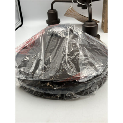 JONATHAN Y Semi - Flush Mount Ceiling 3 - Light 18.5" Metal Cone Oil Rubbed Bronze - Long Island Liquidation