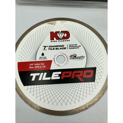 KING DIAMOND 7 in. Diamond Tile Circular Saw Blade - Long Island Liquidation