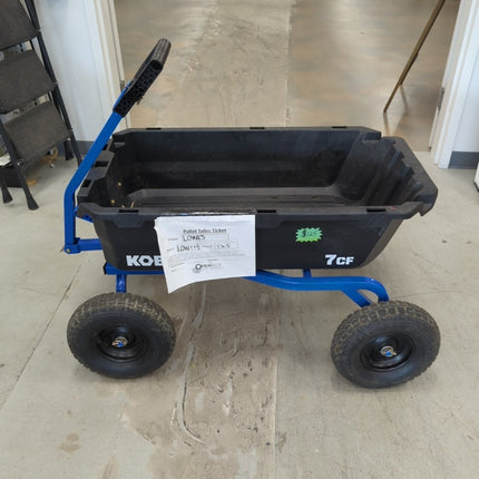 Kobalt 7.0 - cu ft Poly Yard Cart - Long Island Liquidation