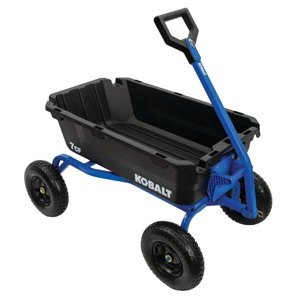 Kobalt 7.0 - cu ft Poly Yard Cart - Long Island Liquidation