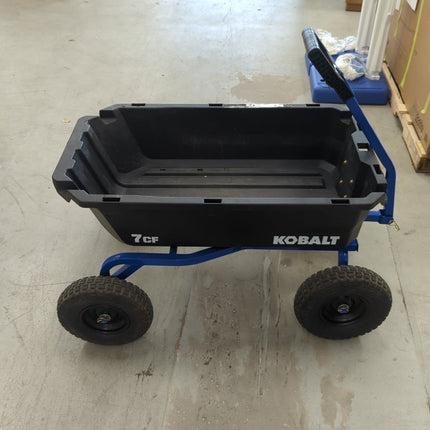 Kobalt 7.0 - cu ft Poly Yard Cart - Long Island Liquidation