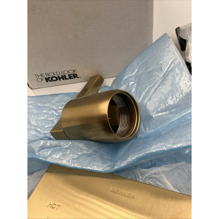 KOHLER Honesty 1 - Handle Valve Handle Trim Kit in Vibrant Brushed Moderne Brass - Long Island Liquidation
