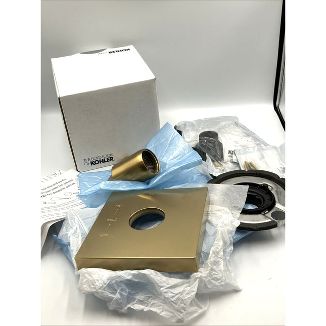 KOHLER Honesty 1 - Handle Valve Handle Trim Kit in Vibrant Brushed Moderne Brass - Long Island Liquidation