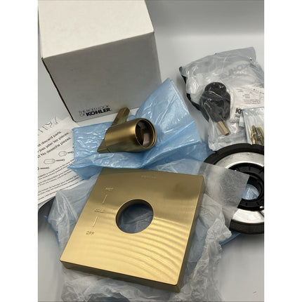 KOHLER Honesty 1 - Handle Valve Handle Trim Kit in Vibrant Brushed Moderne Brass - Long Island Liquidation