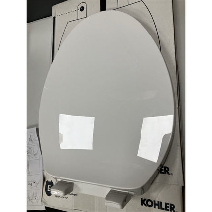 Kohler Toilet Bowl Seat White Elongated Ready Latch Hinge 24295 - A - 0 (Scratched) - Long Island Liquidation