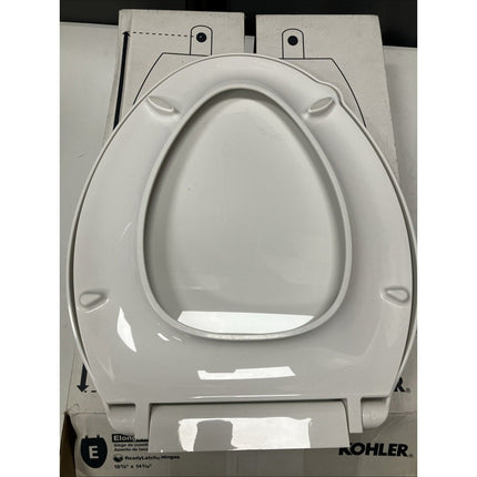 Kohler Toilet Bowl Seat White Elongated Ready Latch Hinge 24295 - A - 0 (Scratched) - Long Island Liquidation