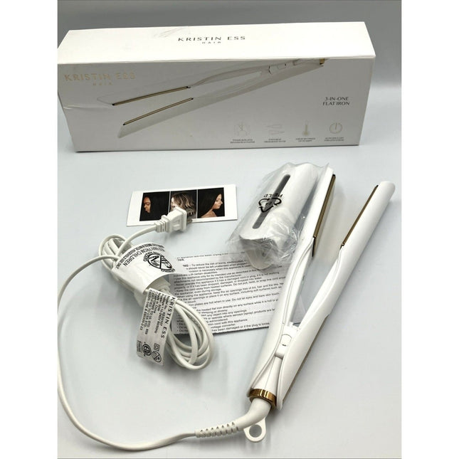 Kristin Ess 3 - in - One Professional Titanium Hair Straightener 1 1/4 in - Long Island Liquidation