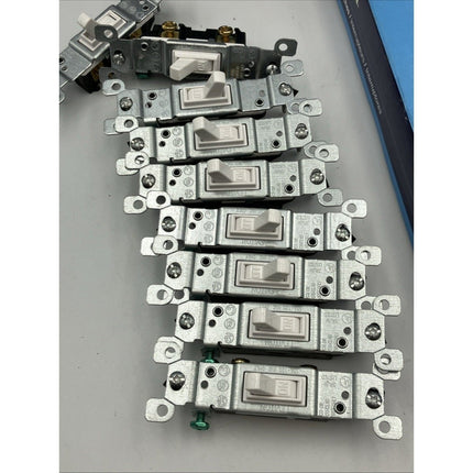 Leviton 15 Amp Single - Pole Switch, White (10 - Pack) lot of 4 missing one - Long Island Liquidation