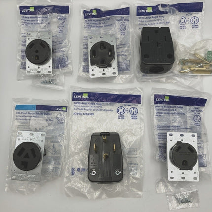 LEVITON 30 AMP 125V/250V/ MIXED LOT READ DISC - Long Island Liquidation