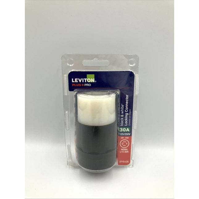 Leviton Commercial Nylon Curved Blade/Ground Locking Connector L14 - 30R - Long Island Liquidation
