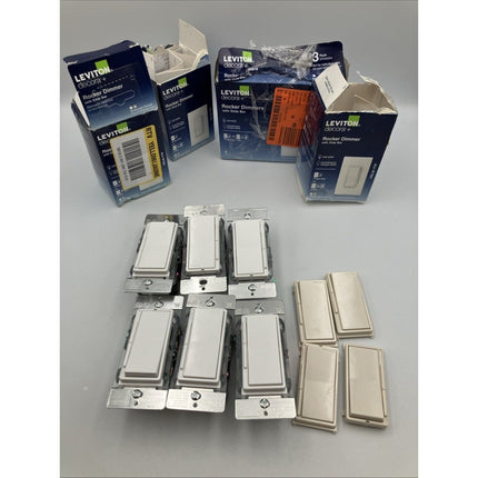 LEVITON DSL06 - 1TW DECORA ROCKER DIMMER WITH SLIDE BAR (IN WHITE) - Long Island Liquidation