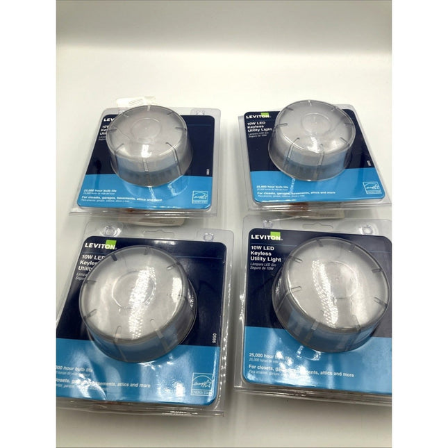 Leviton Plastic LED Standard Base Ceiling Keyless Lampholder lot of 4 - Long Island Liquidation