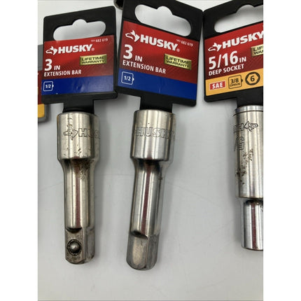 Lot of 11 Socket Sockets Husky Tools - Long Island Liquidation