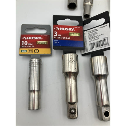 Lot of 11 Socket Sockets Husky Tools - Long Island Liquidation