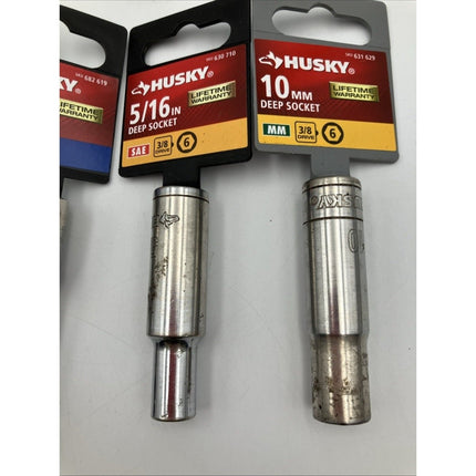 Lot of 11 Socket Sockets Husky Tools - Long Island Liquidation