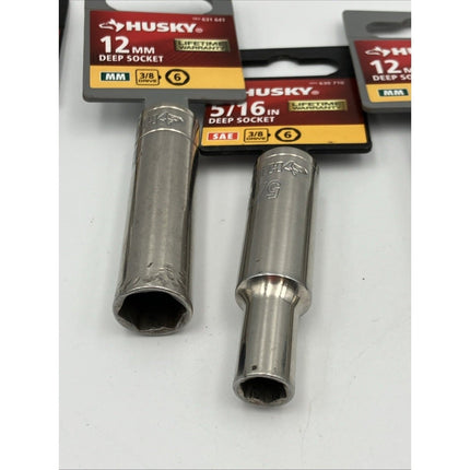 Lot of 11 Socket Sockets Husky Tools - Long Island Liquidation