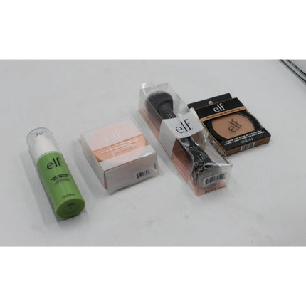 Lot Of 4 e.l.f Items - Face Primer, Loose Setting Powder, Matte Bronzer, Brush - Long Island Liquidation