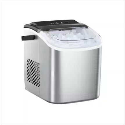 Magic Chef 27 lbs. Bullet Ice Countertop Ice Maker in Stainless Steel - Long Island Liquidation