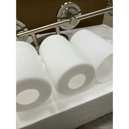 Maxim 9054 Cylinder 29" 4 - Light Satin Nickel Bath Vanity Light - Long Island Liquidation