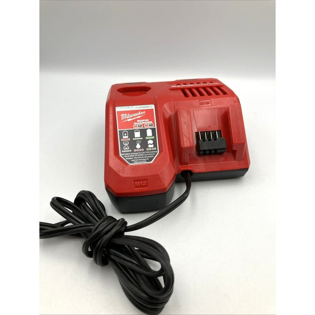 Milwaukee 48 - 59 - 1808 M12 and M18 12 Volt/18 Volt Lithium - Ion Rapid Charge TESTED - Long Island Liquidation
