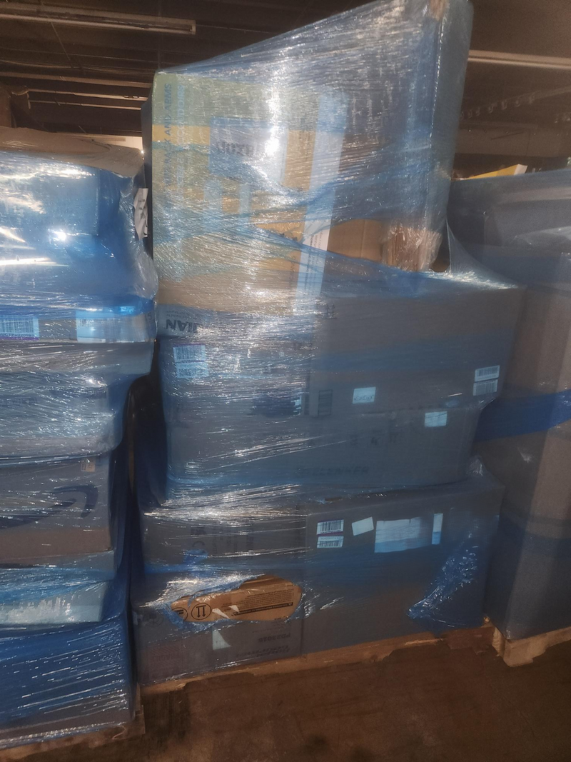mixed AMZ blue wrap truckload east coast