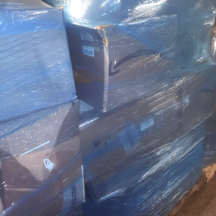 mixed AMZ blue wrap truckload east coast
