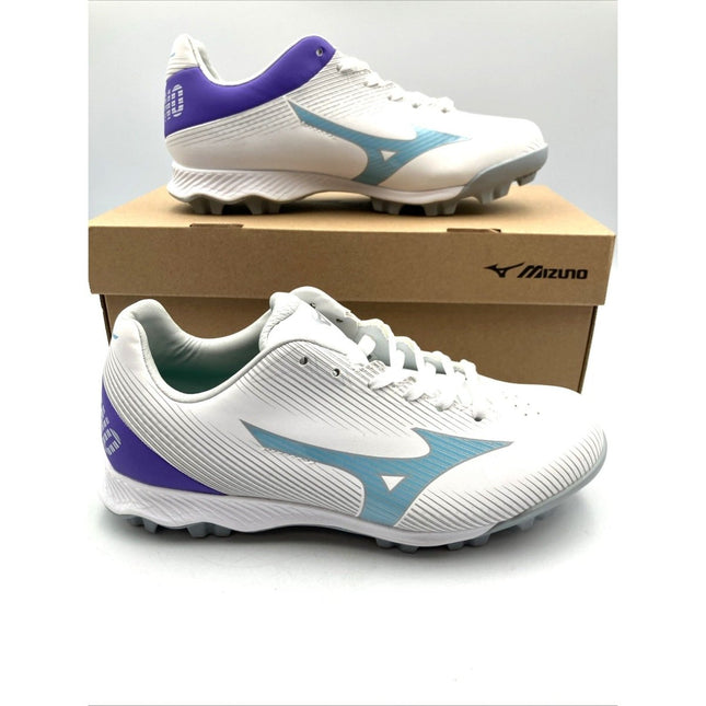MIZUNO Wave Finch Lightrevo Softball Shoe Jr. Women's Size US 4.5 White - Long Island Liquidation