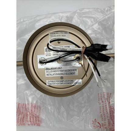 ML Lighting 9703 - MG Transitional 3 Light Vanity Ashford Collection Gold - Long Island Liquidation