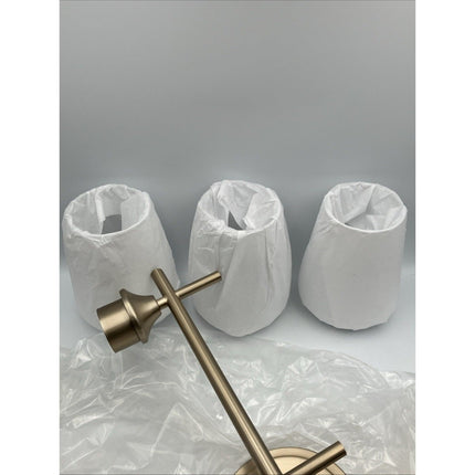 ML Lighting 9703 - MG Transitional 3 Light Vanity Ashford Collection Gold - Long Island Liquidation