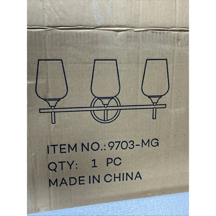 ML Lighting 9703 - MG Transitional 3 Light Vanity Collection Modern Gold - Long Island Liquidation