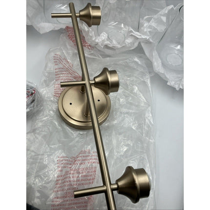 ML Lighting 9703 - MG Transitional 3 Light Vanity Collection Modern Gold - Long Island Liquidation