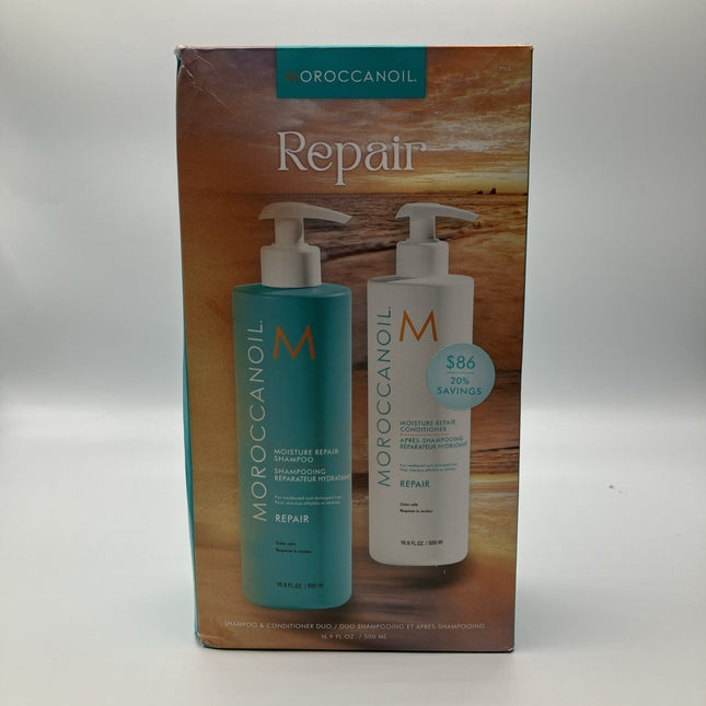 Moroccanoil Moisture Repair Shampoo Conditioner Duo 16.9 oz - Long Island Liquidation