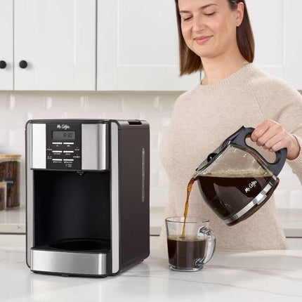 Mr. Coffee 60 oz Programmable Black 12 - Cup Programable Maker Stainless Steel - Long Island Liquidation
